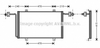 AVA QUALITY COOLING rt5278 -  Конденсатор, кондиционер
